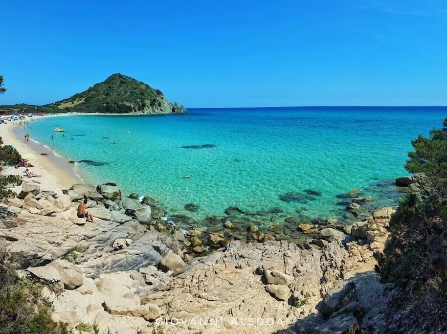 Sea View- 5 Minutes From The Beach Garden, Wi-Fi, Bbq Costa Rei Bagian luar foto